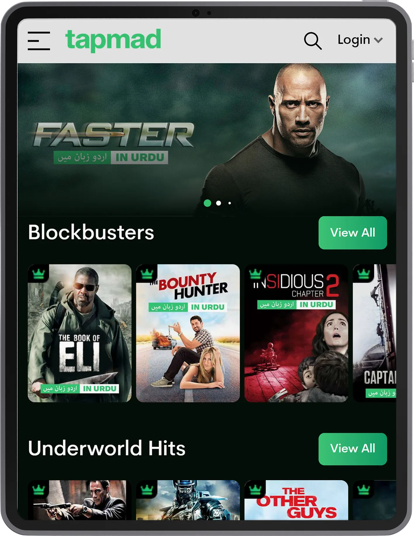 Tablet streaming illustration